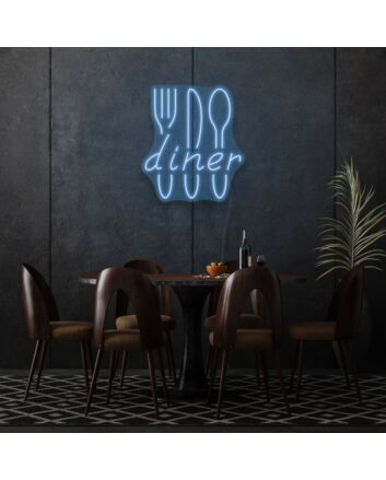 Diner Neon Classic American Eatery Vibes