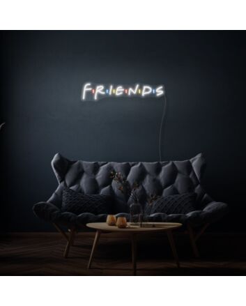 Friends Neon Sign Celebrating Friendship and Togetherness