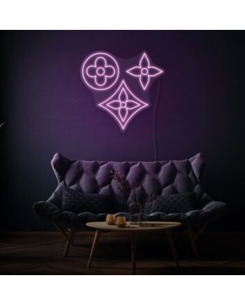 Vintage Flowers Neon Sign Nostalgic Floral Elegance