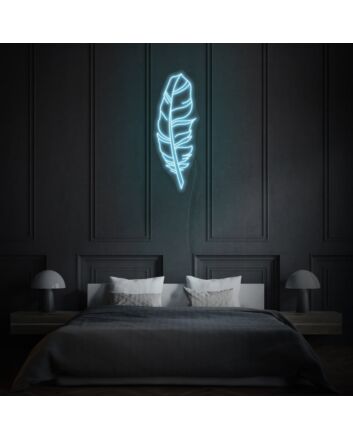 Feather Neon Art Delicate and Ethereal Beauty