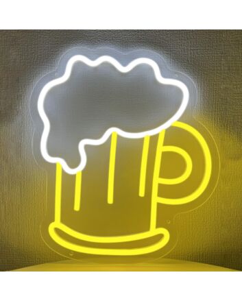 Pint of Beer Neon Sign Cheers to Good Times