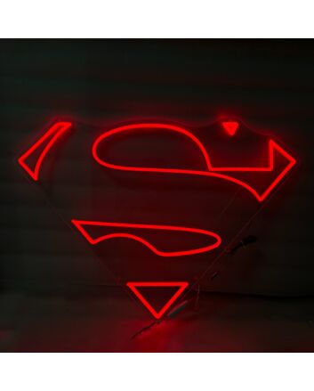 Superman Neon Light Heroic Ideal in Bright Display