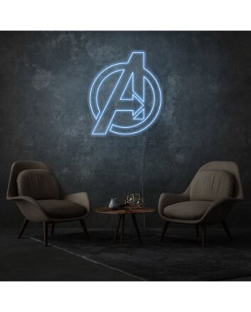 Avengers Neon Light Superheroes Assembled in Radiance
