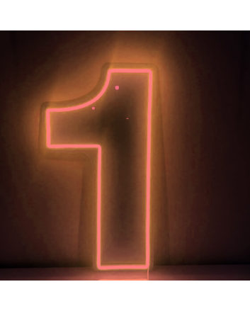 Number 1  LED Neon Sign