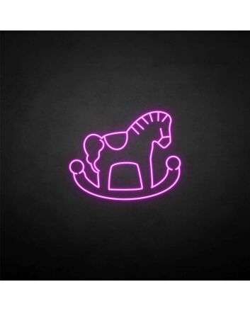 &#39;Marry Christmas Wooden Horse&#39; neon sign