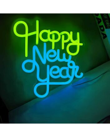 Playful Happy New Year Neon