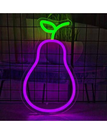 Sweet and Juicy Pear Neon Sign