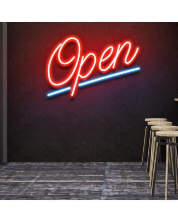 Open-2 Neon Light Contemporary Design for Businesses