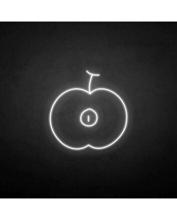 &#39;Half of the aaple&#39; neon sign