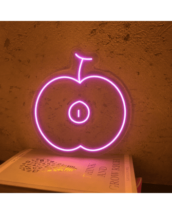 &#39;Half of the aaple&#39; neon sign