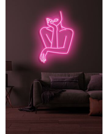 Albert Neon Tribute to Genius and Intellectual Brilliance