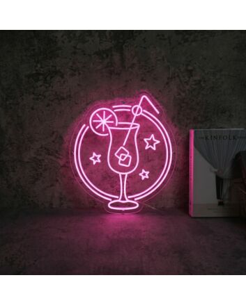 &#39;Hahn hoch mit Zitrone&#39; neon sign