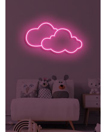 Clouds Neon Daydream and Serenity in Soft Glow