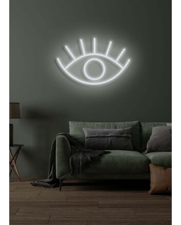 Eye Neon Gaze Deep and Insightful Illumination