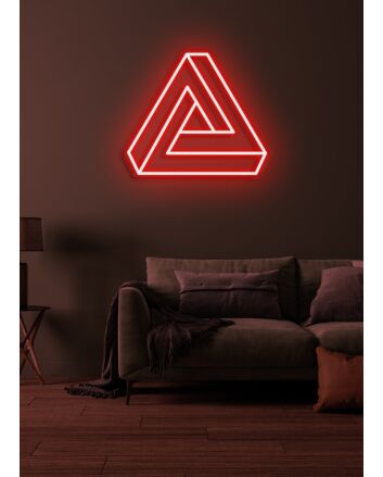 Triangle Neon Geometric Brilliance in Modern Design
