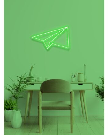 Paper plane Neon Dreams of Flight and Freedom