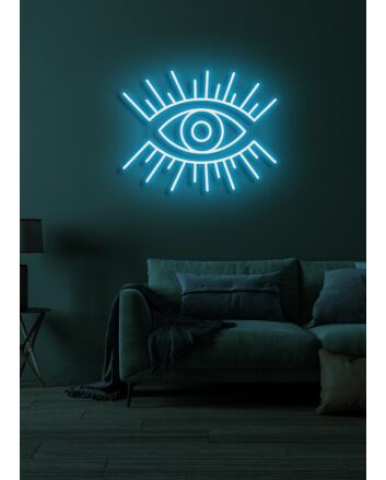 The eye All-Seeing Neon for Insightful Spaces