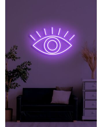 The eye Neon Window to the Soul in Light Form