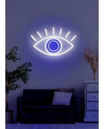 The eye Neon Window to the Soul in Light Form