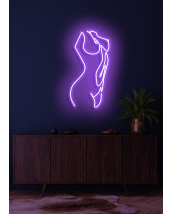 The lady Neon Grace and Beauty in Elegant Light