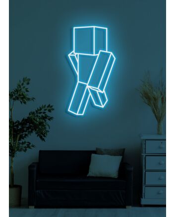 Square man Neon Creative and Quirky Design for Modern Decor
