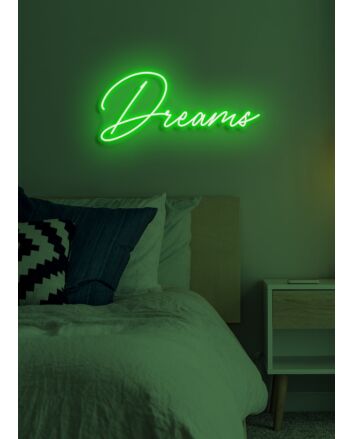 Dreams Neon Whimsical Light Inspiring Hope and Imagination