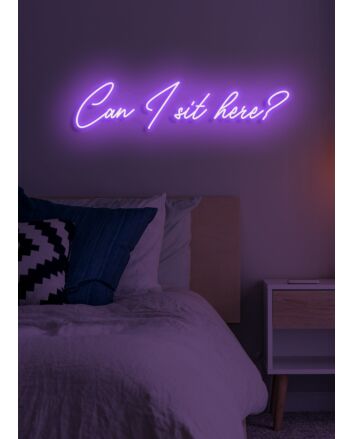 Can I sit here Neon Invitation to Join and Relax