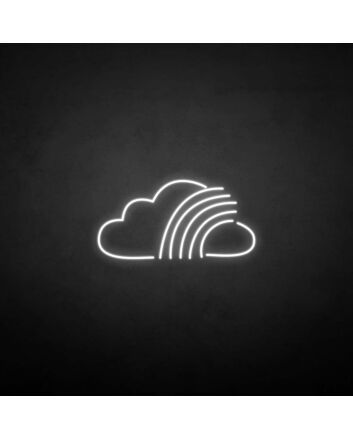 &#39;Cloud with rainbow&#39; neon sign