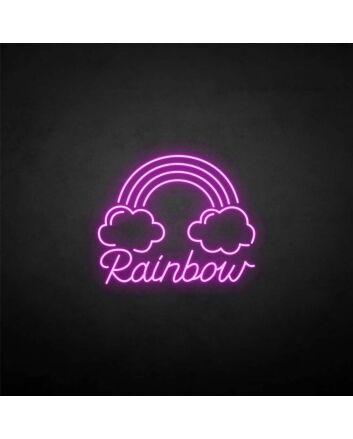 Customize &#39;Clouds and rainbows&#39; neon sign