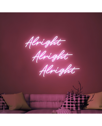Alright Neon Sign