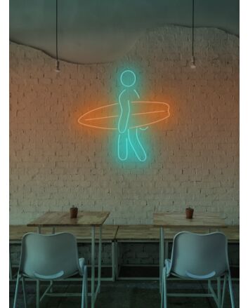 Surfer Neon Waves of Adventure