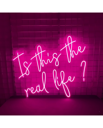 It this the real like: Authenticity Illuminated in Neon