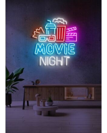 Customize Movie Night Neon for Cinematic Evenings