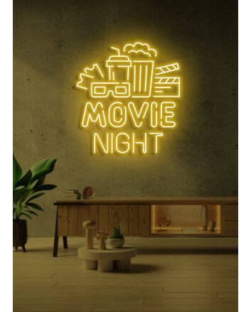 Customize Movie Night Neon for Cinematic Evenings