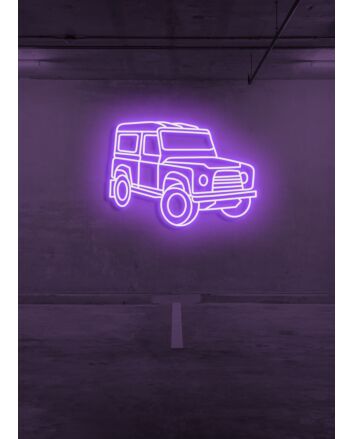 Offroad Car Neon Adventure Beckons