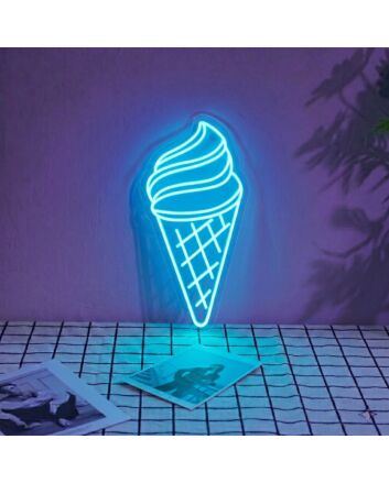 Ice Cream Neon Swirls of Cool Delight