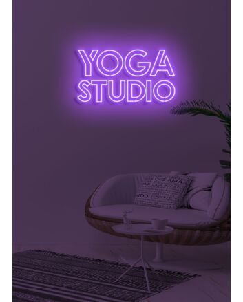Yoga Studio Neon Peace for Mindful Spaces