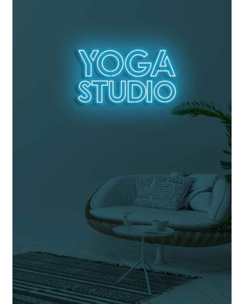 Yoga Studio Neon Peace for Mindful Spaces