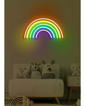 Rainbow Colorful Neon Celebration of Diversity