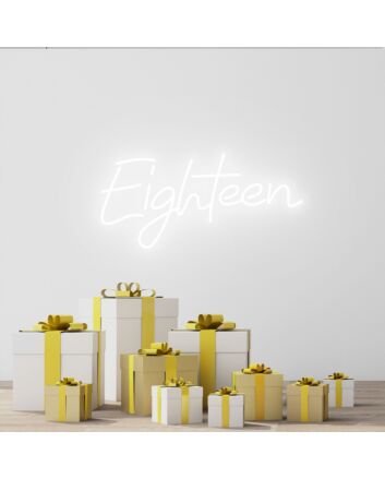 Eighteen Bright Neon Spark for Adult Life