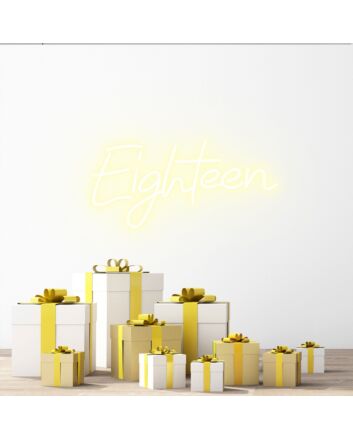 Eighteen Bright Neon Spark for Adult Life