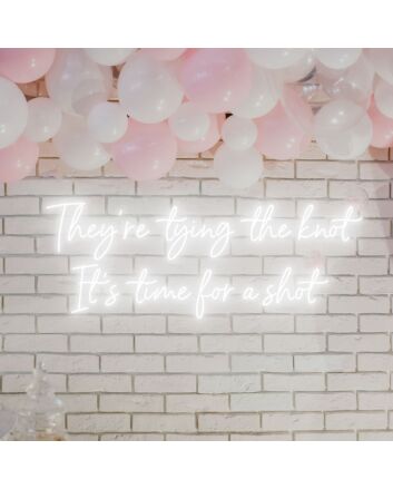 They're Tying The Knot Wedding Bliss Captured in Neon