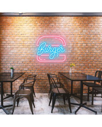 Customize Original 'Burgers' Appetizing Neon for Burger Restaurants