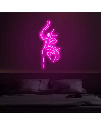 Silhouette Cigarette Sleek Neon for Contemporary Rooms