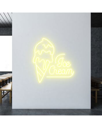 Customize Ice Cream Radiant Neon for Sweet Treat Locations