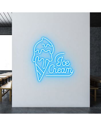 Customize Ice Cream Radiant Neon for Sweet Treat Locations