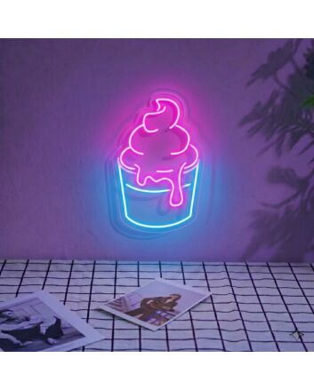 Original Ice Cream Cup Classic Neon Sign for Ice Creameries