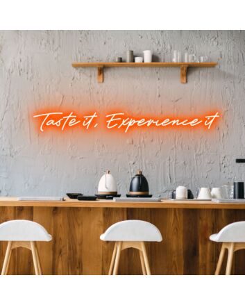 Taste It Experience Neon Sparking Culinary Curiosity