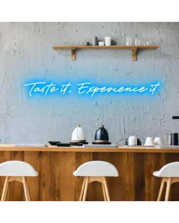 Taste It Experience Neon Sparking Culinary Curiosity