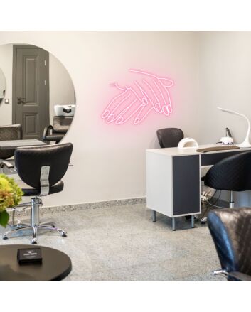 Elegant Hand Beautify Your Space with Graceful Neon